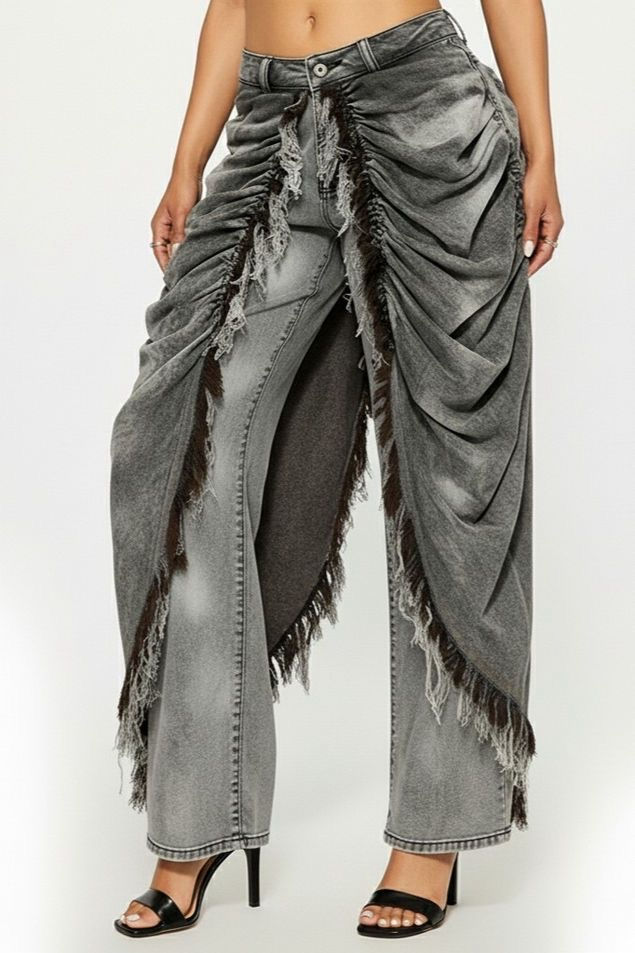 Thumbnail: Draped Overlay Jeans
