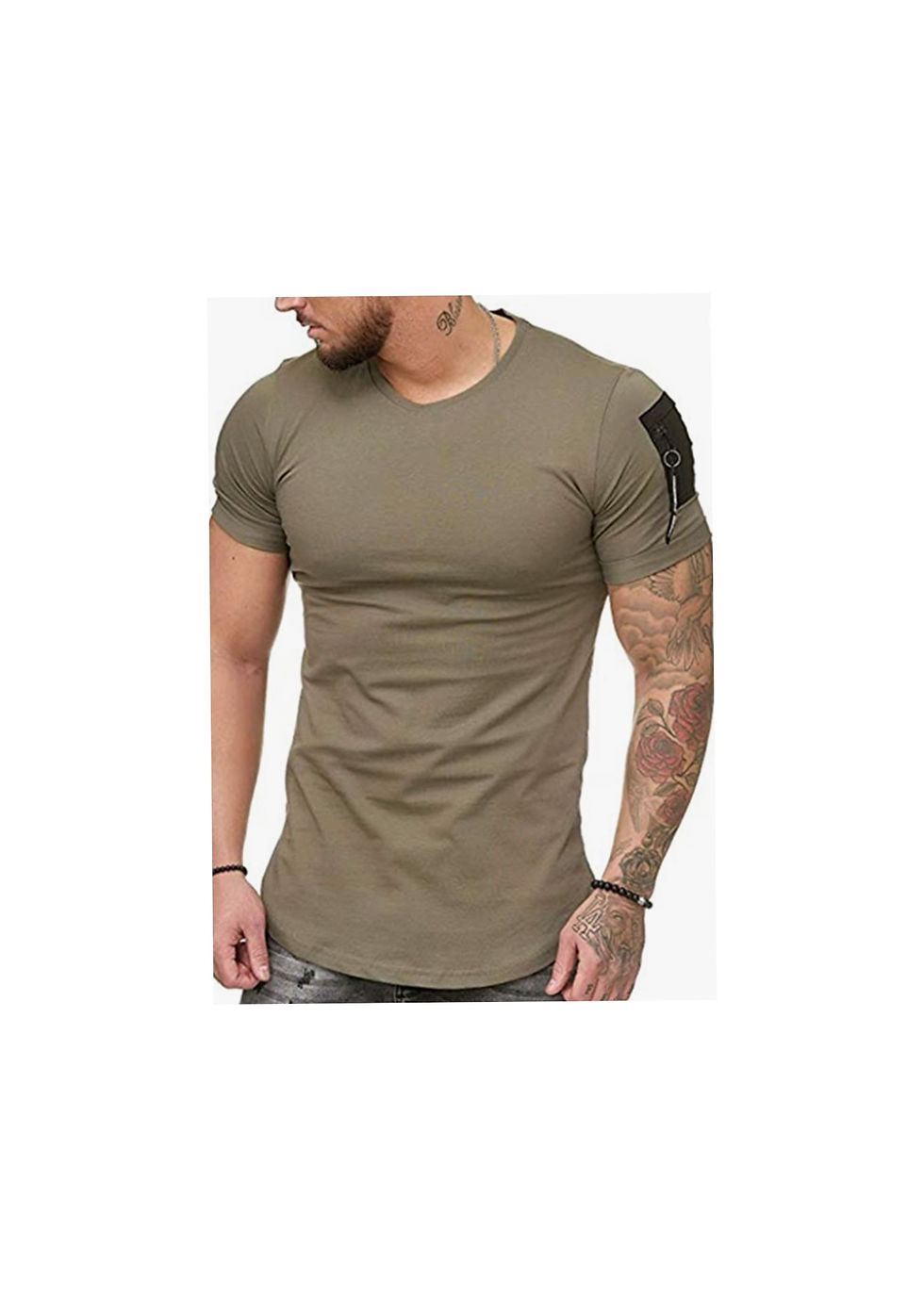 Fashion Tag Zipper Tee