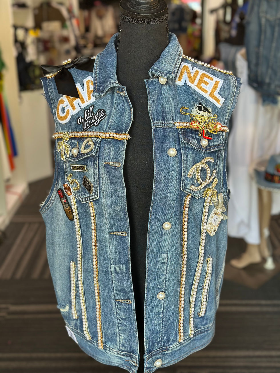 Custom Junk Denim Vest