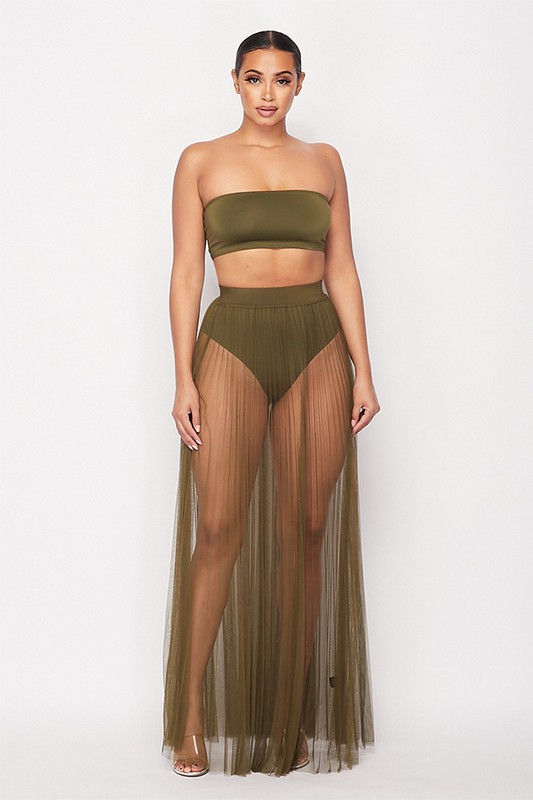 Thumbnail: Sheer Pleated Skirt
