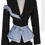 Thumbnail: Cutout Denim Contrast Blazer/Dress