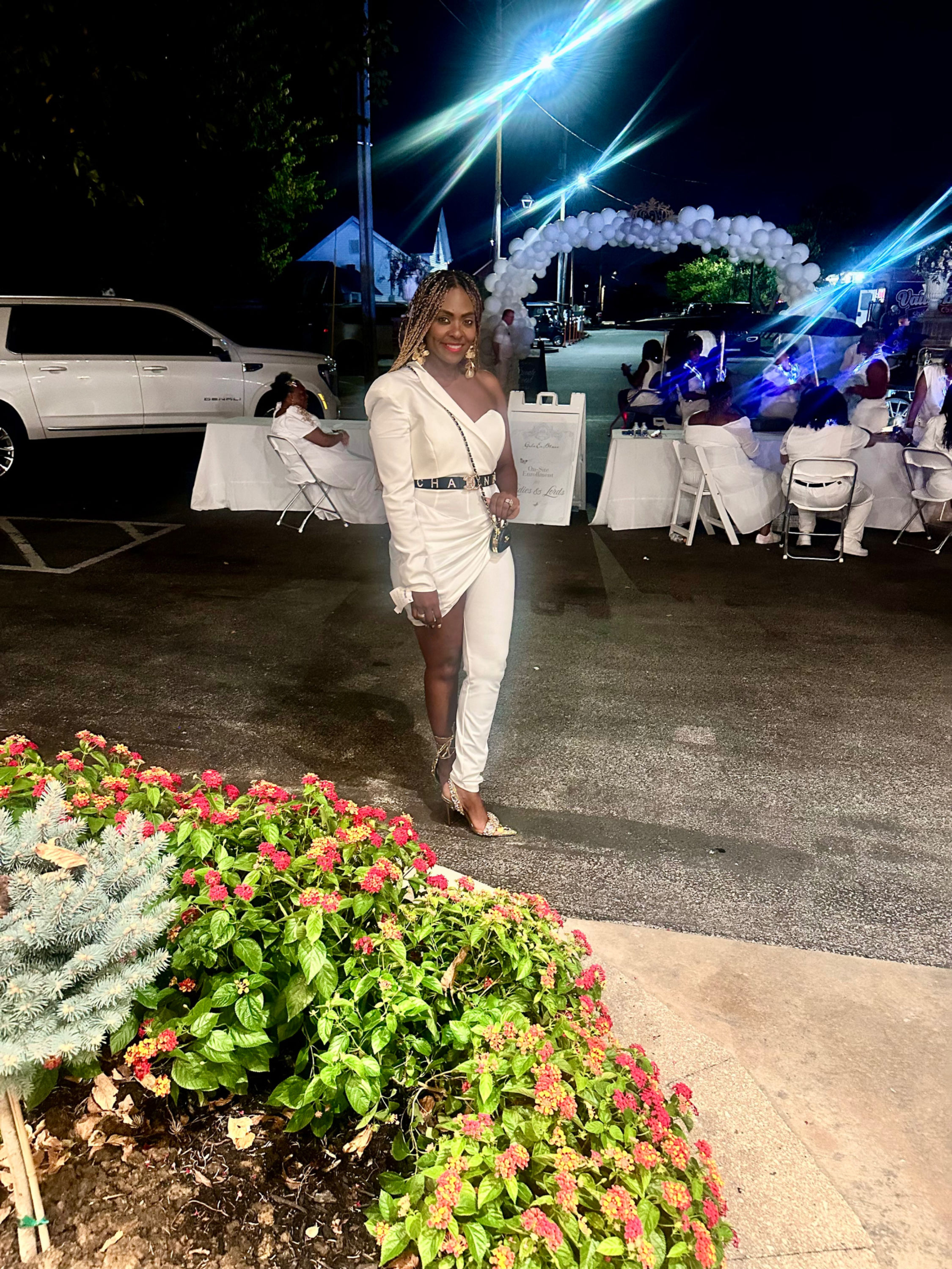 One Leg Draped Jumpsuit