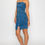 Thumbnail: Tube Denim Belted Dress