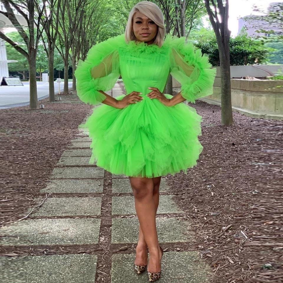 Custom Ruffle Tulle Dress