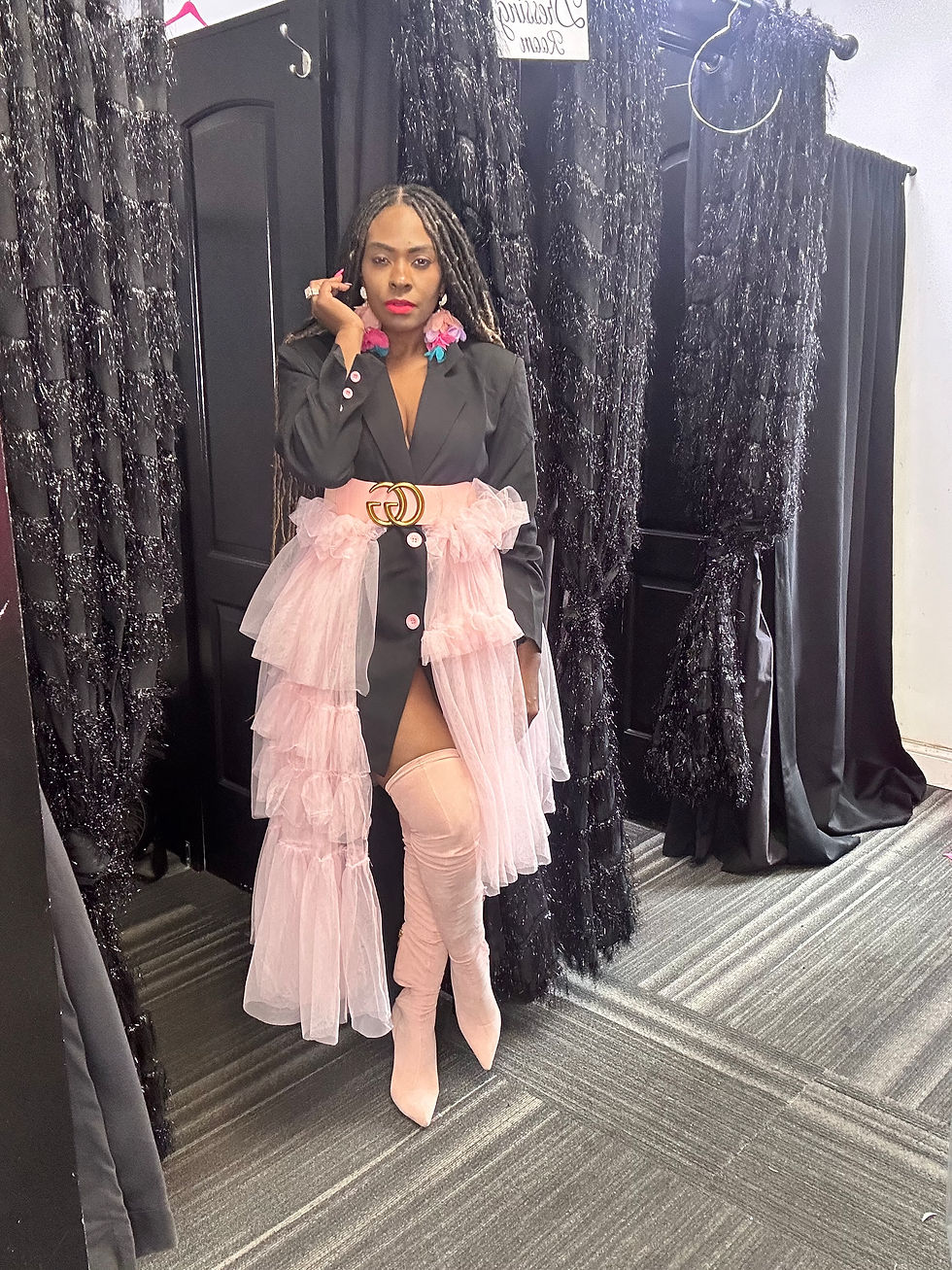 Thumbnail: Tulle  Hi Low Blazer/Dress