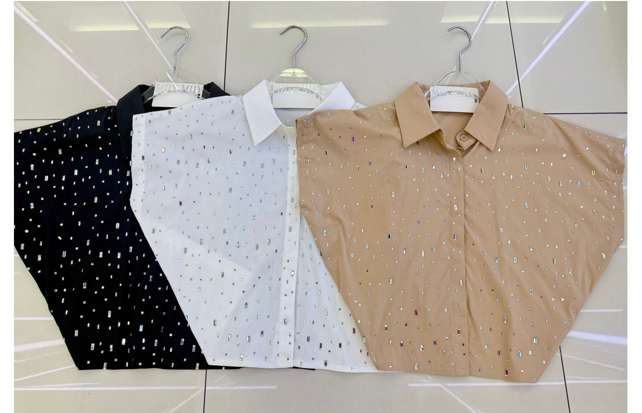 Rhinestone Open Side Top