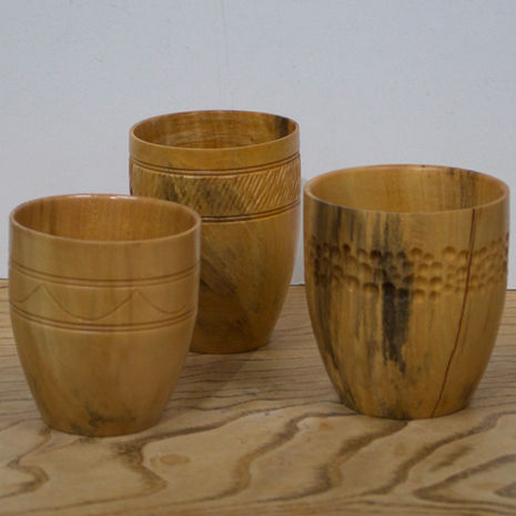 tumblers made from wood