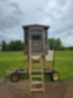 Thumbnail: Amish Made Treated Running Gear 6' Tower Base With Stairs