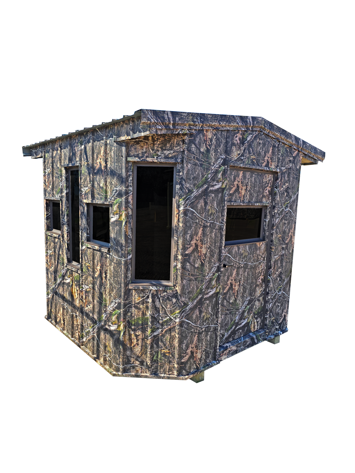 Octagon - 8' x 8' Steel Mossy Oak Camo w/14 Windows