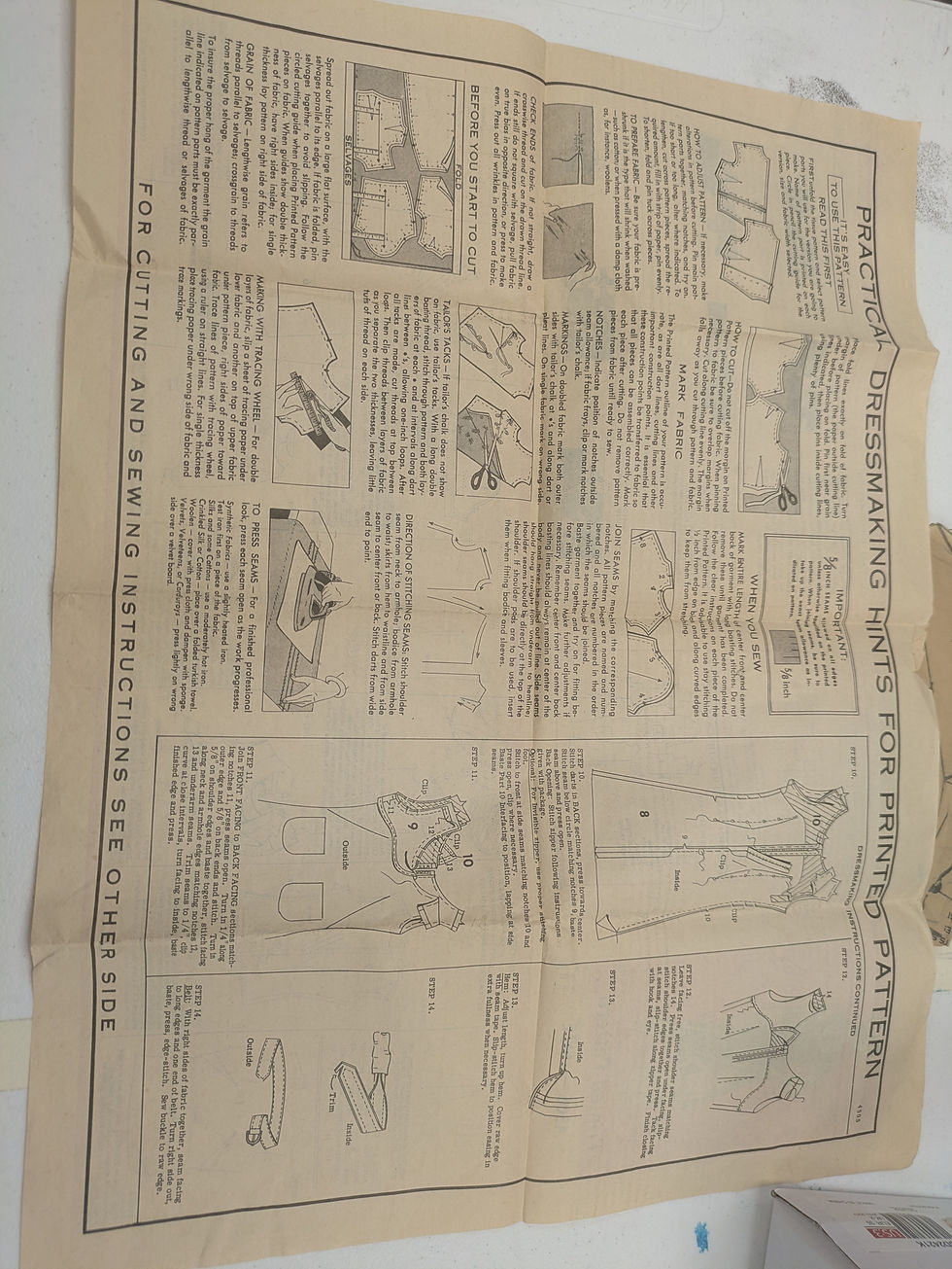 Thumbnail: Marian Martin 1960s  Printed Pattern Sewing #4505 Size 16 Jumper