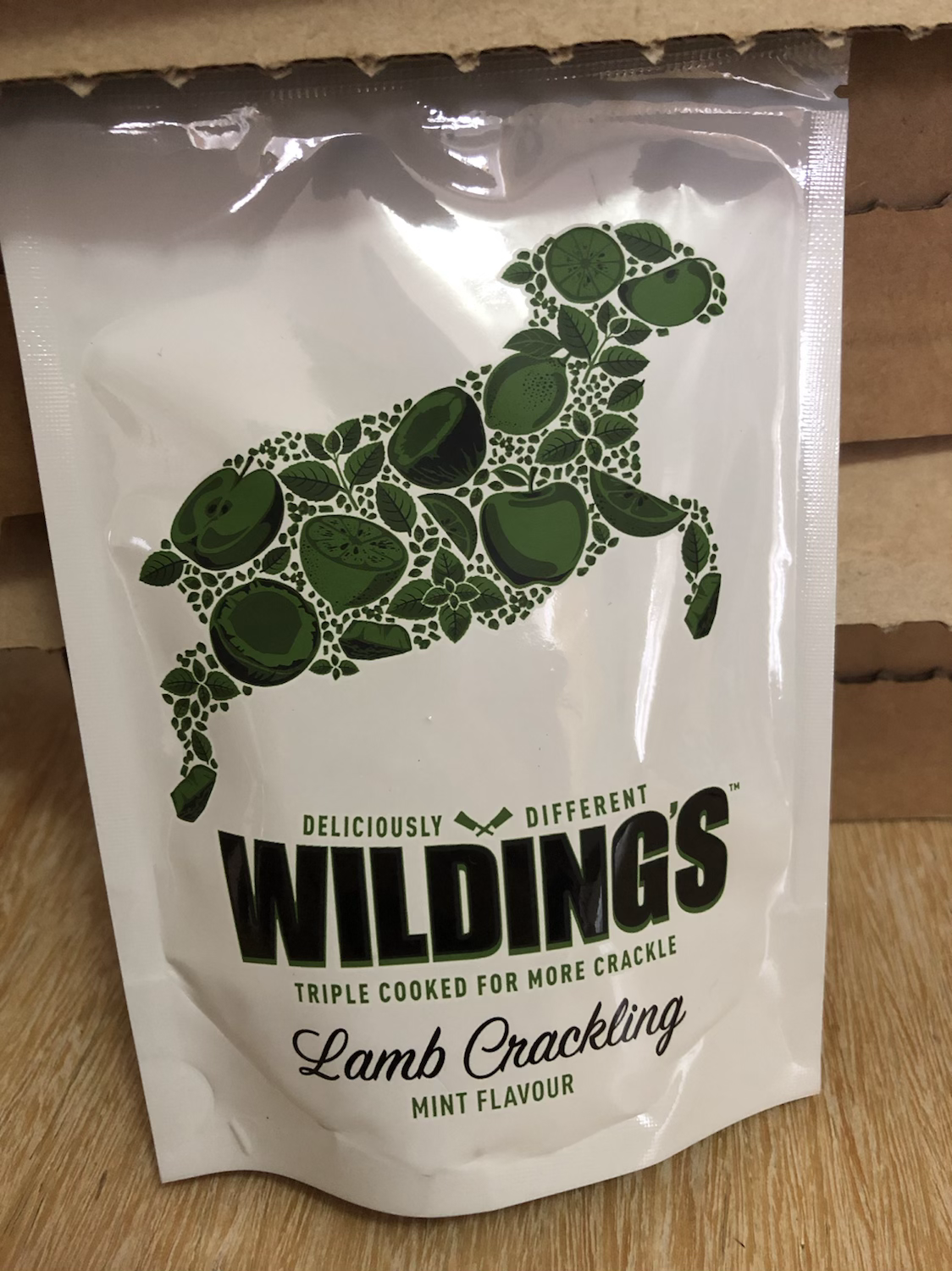 Wilding’s Lamb and mint Crackling 