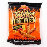 TAKITOS ARDIENTES KITTY SABOR QUESO EXPLOSIVO 30 GRS PTE/25*