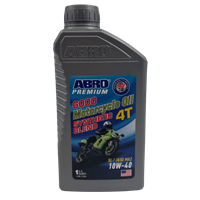 ACEITE ABRO MOTO SINTETICO 6000 4T ST/JASO MA2 10W40 946 ML*