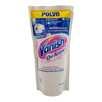 QUITA MANCHAS VANISH WHITE OXI ACTION POLVO 240 GRS*