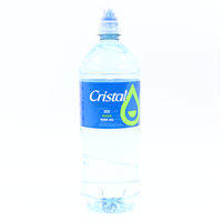 AGUA CRISTAL CON TAPA 1 LITRO
