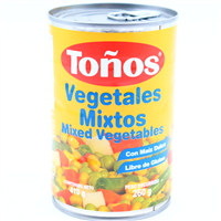 VEGETALES MIXTOS TOÑOS CON MAIZ DULCE 410 GRS