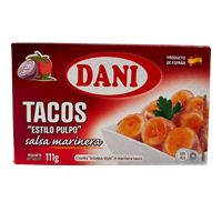 PULPO DANI EN TACOS EN SALSA MARINERA 111 GRS*