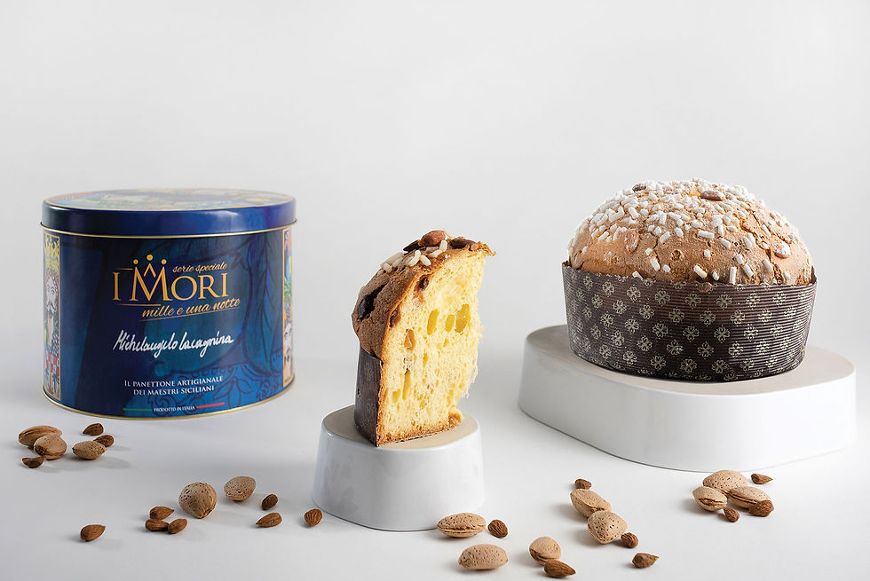 I Mori Panettone Artigianale Classico Mandorlato  In Latta 1kg
