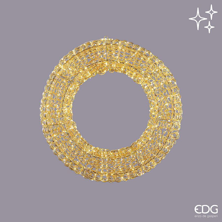EDG Corona Led Curly Microled D.70 IP44 Gold