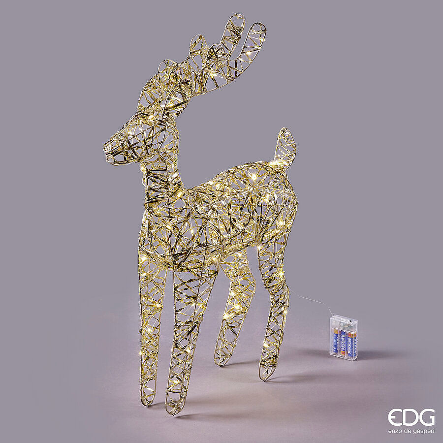 EDG Decoro Renna Stripes 60 Microled H.60 L.30 L.15 IP20 Gold