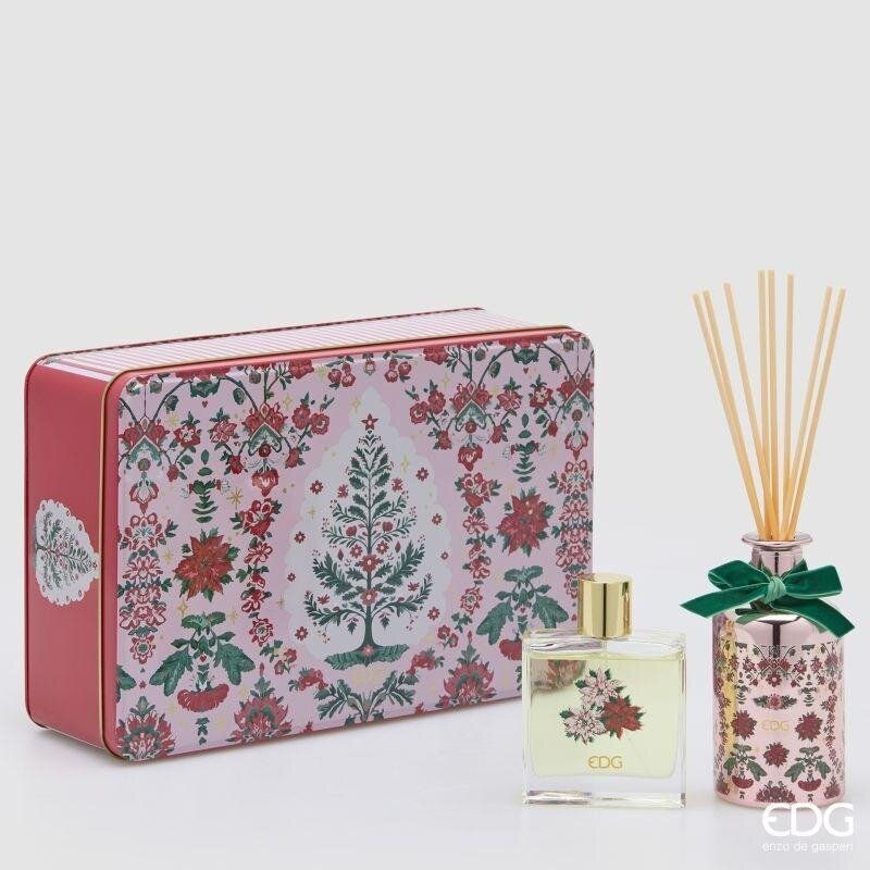 EDG Set Profumatore Bottiglia e Spray Scrigno 200ml Cf 2Pz H.10 L.33 L.21 Oud