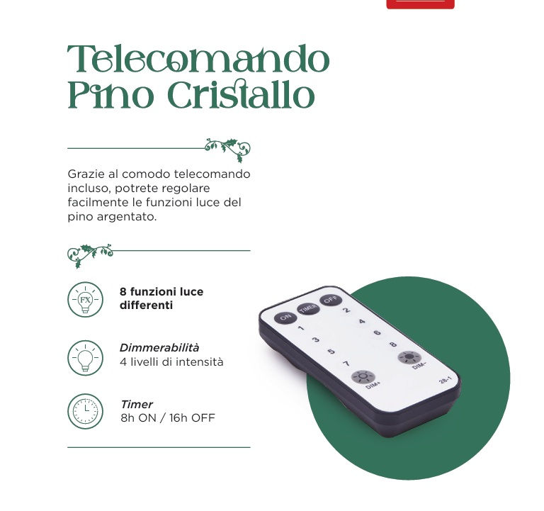 Thumbnail: EDG Pino Cristallo 1500Miniled H.180 D.112 IP44 Green