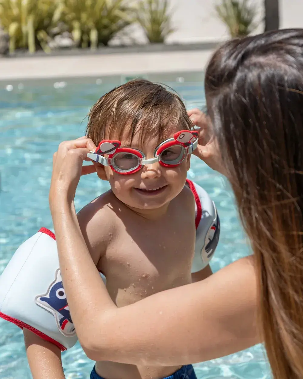 Flamingueo Duque - Blue Anti-Fog Kids' Swimming Goggles