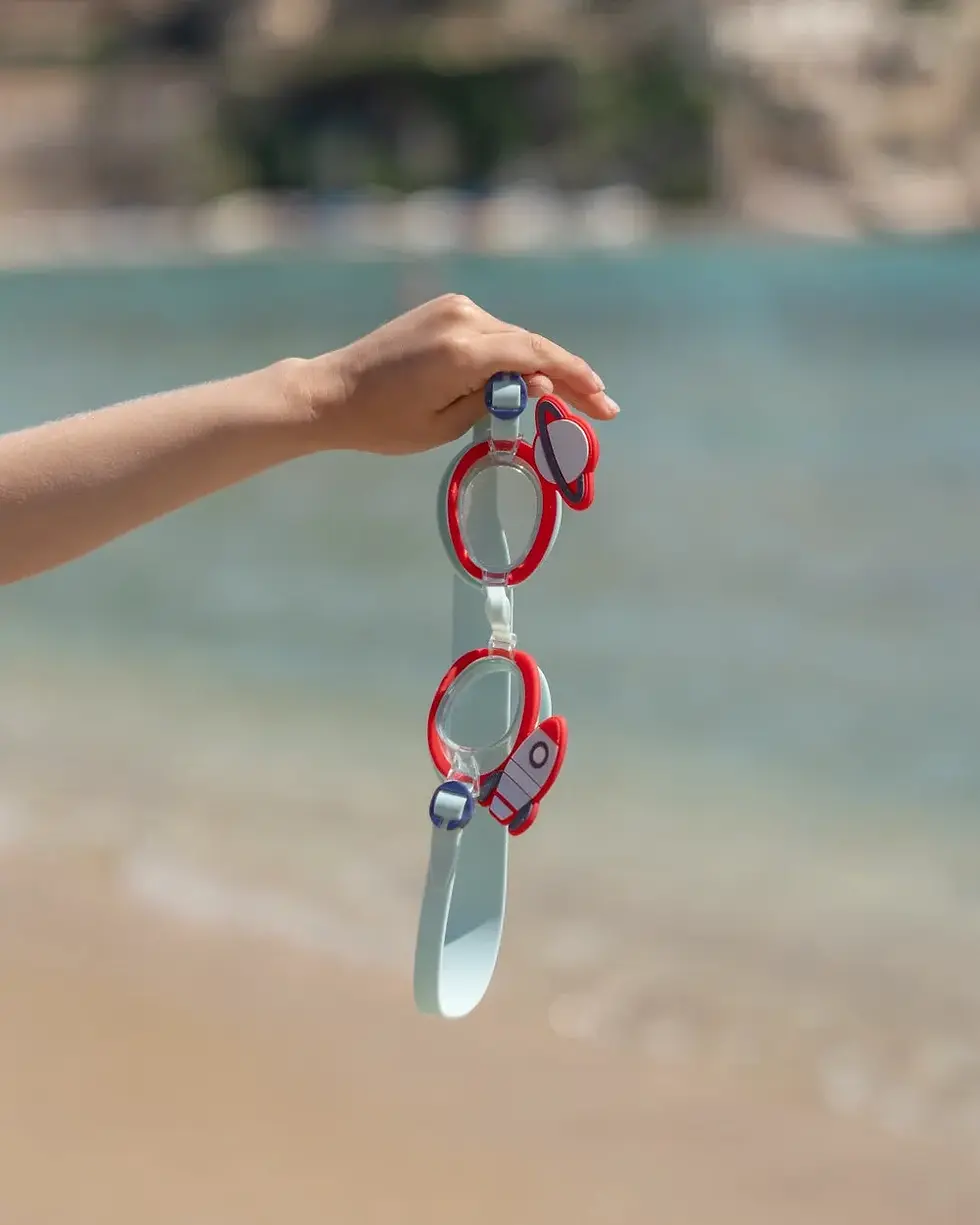 Thumbnail: Flamingueo Duque -  Blue Anti-Fog Kids' Swimming Goggles