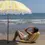 Thumbnail: Wales - Rounded Yellow Folding Beach Seat
