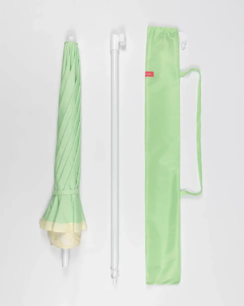 Thumbnail: Wander - Retro Green Wavy Umbrella