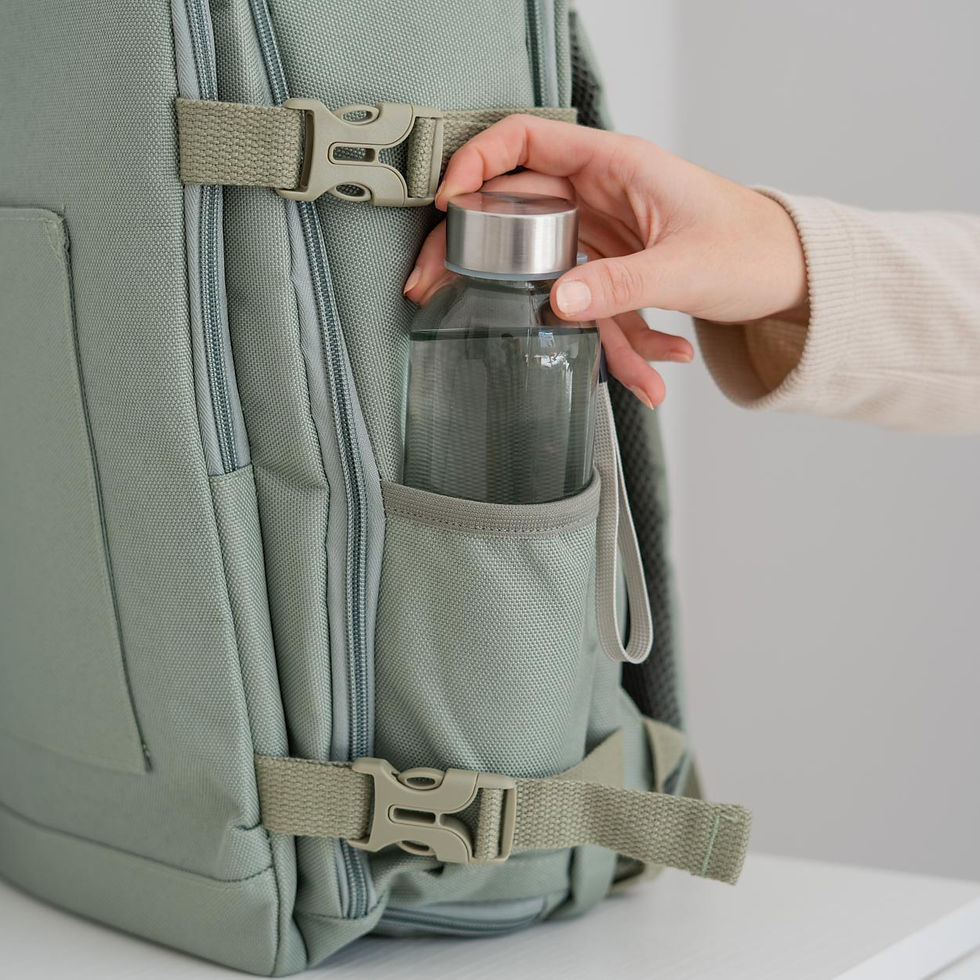 Thumbnail: Flamingueo SIENNA Green Travel backpack