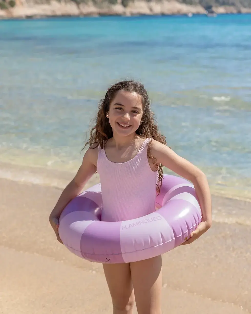 Thumbnail: Flamingueo Twisty - Purple Kids' Donut Pool Float
