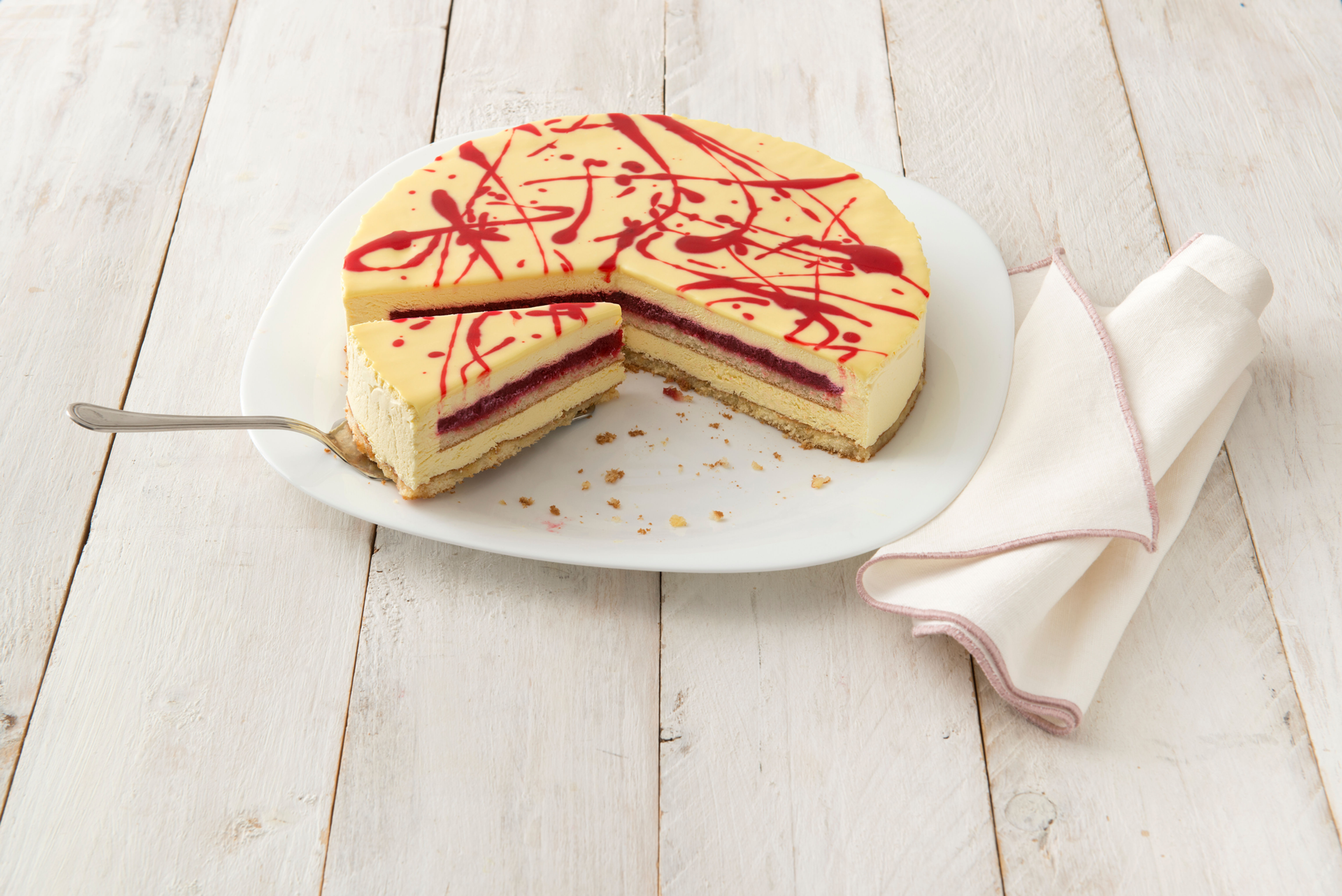 Lamponi e Passion Fuit Pre-cut 12 Portions