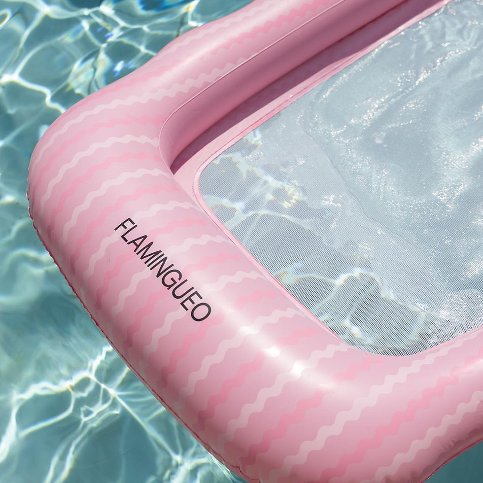 Thumbnail: Flamingueo Belmondo - Yellow Inflatable pool float with sunshade