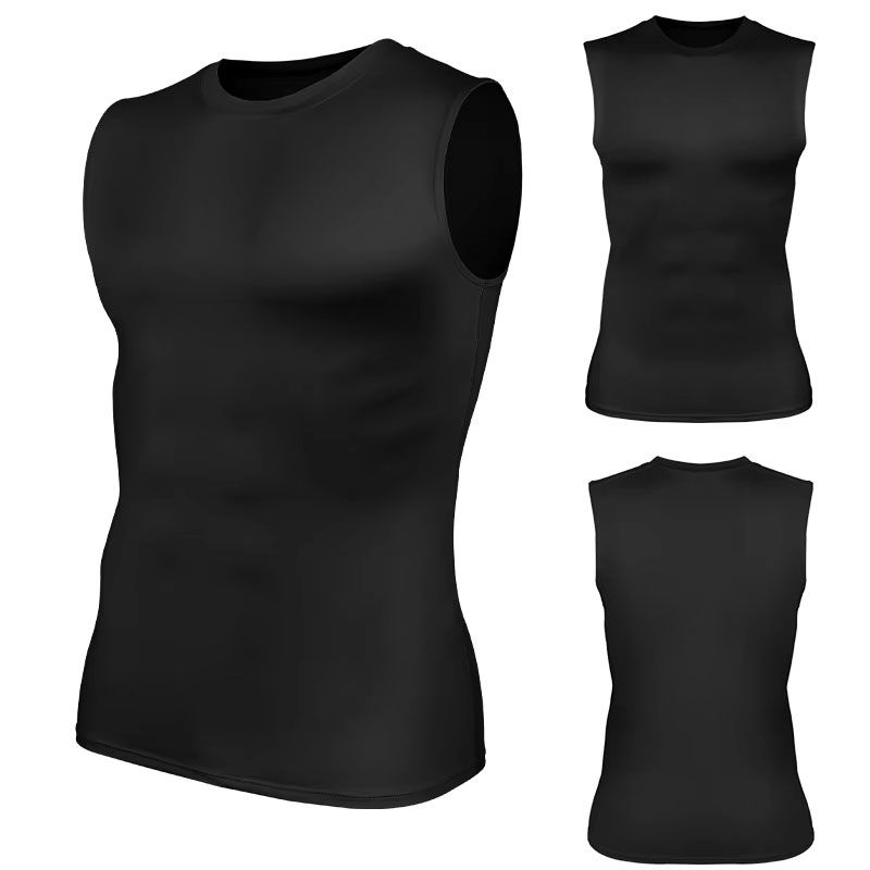 Thumbnail: Men Compression Shirts Men sleeveless Tank Top Slimming Undershirt Body Shaper W