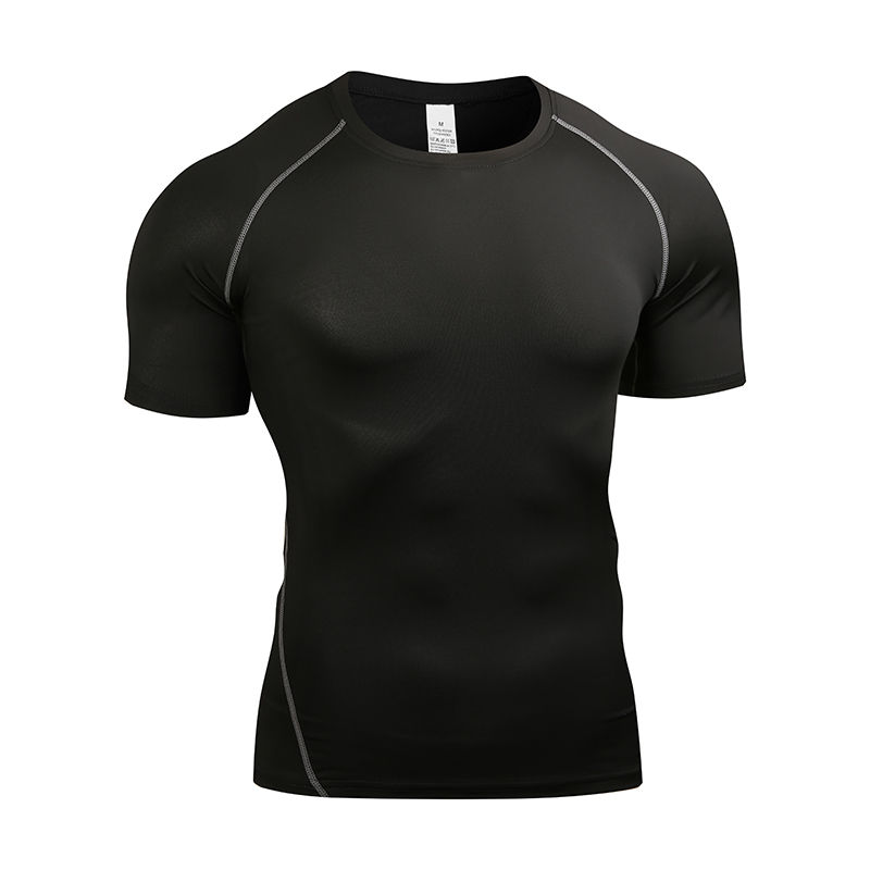 Thumbnail: Men's Compression T Shirt Summer Sportswear Running T-shirt Elastic Quick Dry Sp