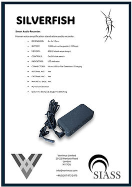 Silverfish technical surveillance equipment