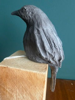 Thumbnail: Small Bird Sculpture 2 - Doubell Ceramics