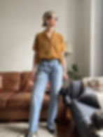 Thumbnail: Brixton Mustard Yellow Terry Cloth Shirt Tee