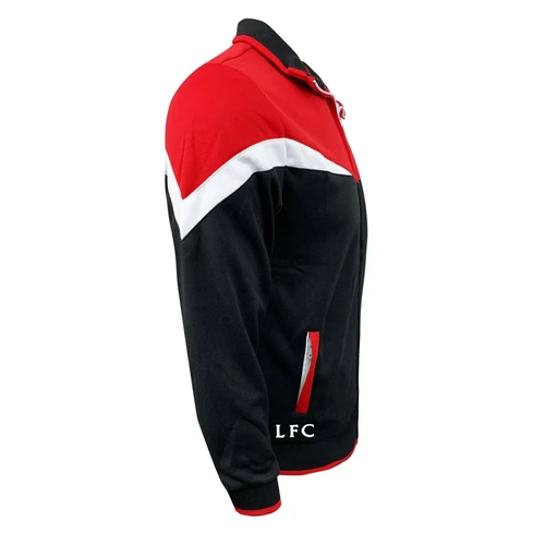 Liverpool FC Official Gift Boys Quilted Hooded Winter Jacket Black 2-3