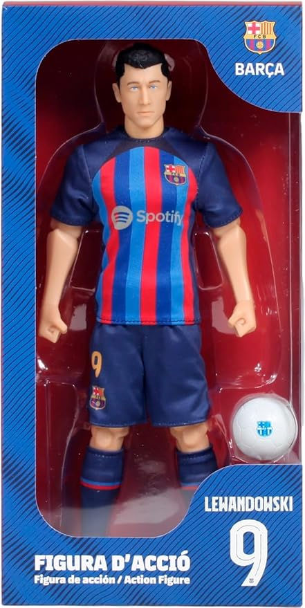 Official Sockers Robert Lewandowski FC Barcelona Action Figure