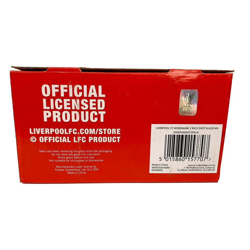 Thumbnail: Liverpool FC Shot Glass Set (2-Pack) - Official Forever Collectibles