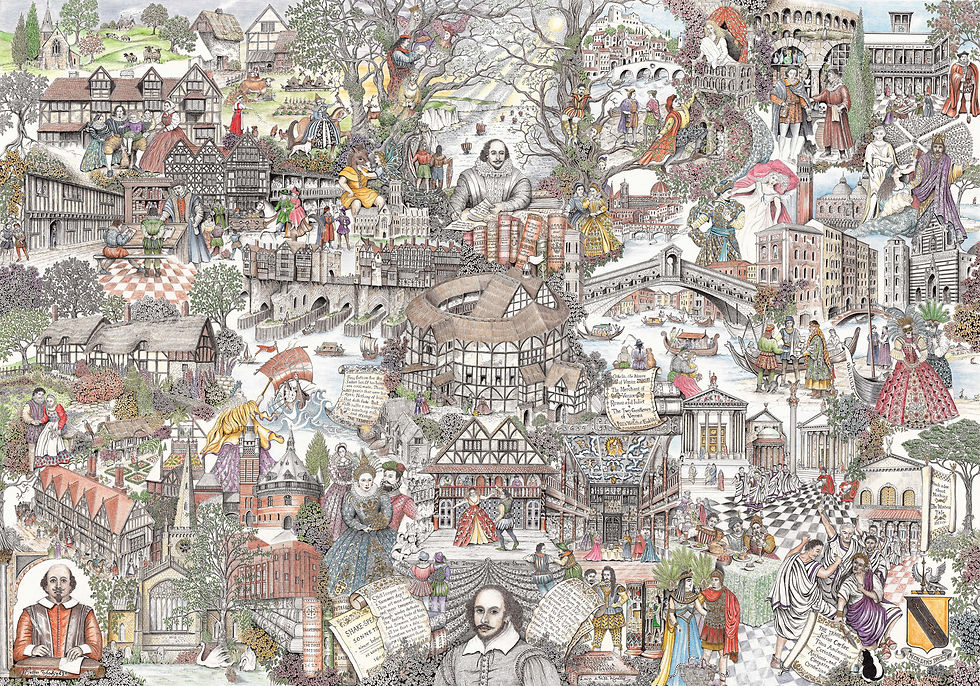 SHAKESPEARE - from England to Italy