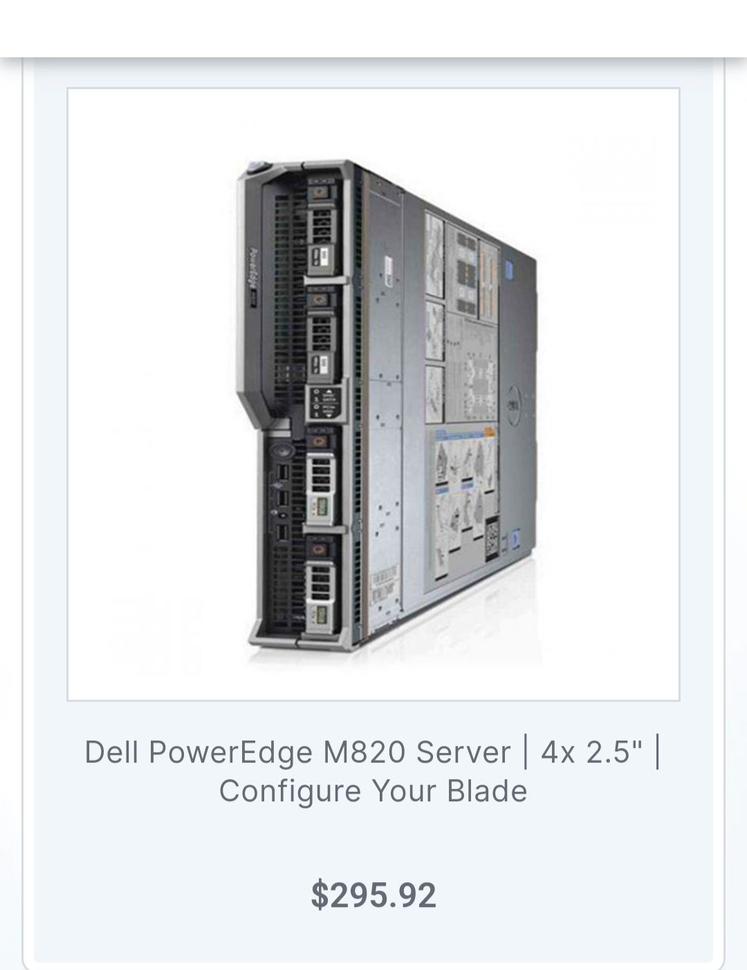 Dell PowerEdge M820 Server
