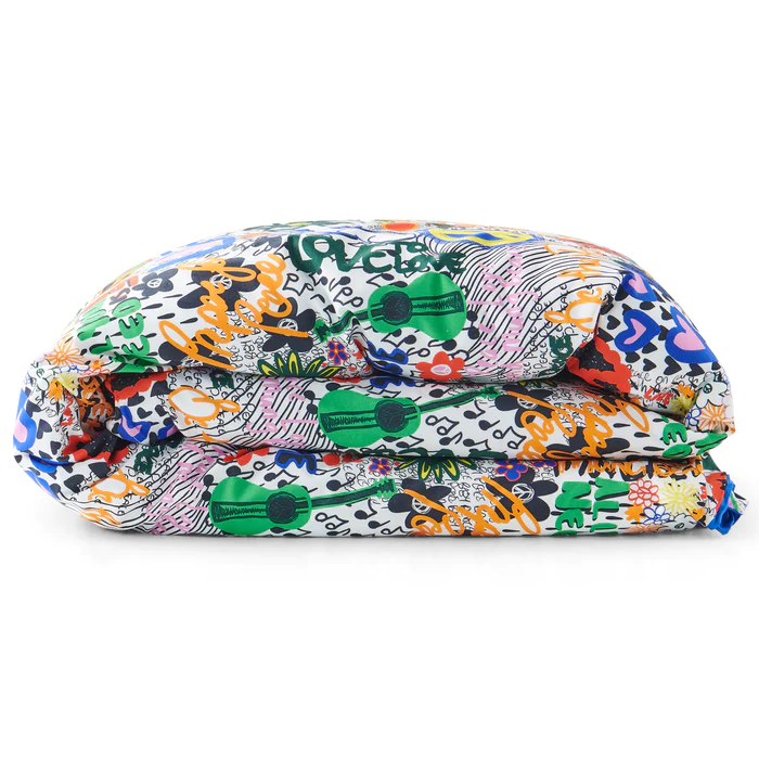 Kip and Co Peace Out Organic Cotton Quilt Cover Single My Sunshine