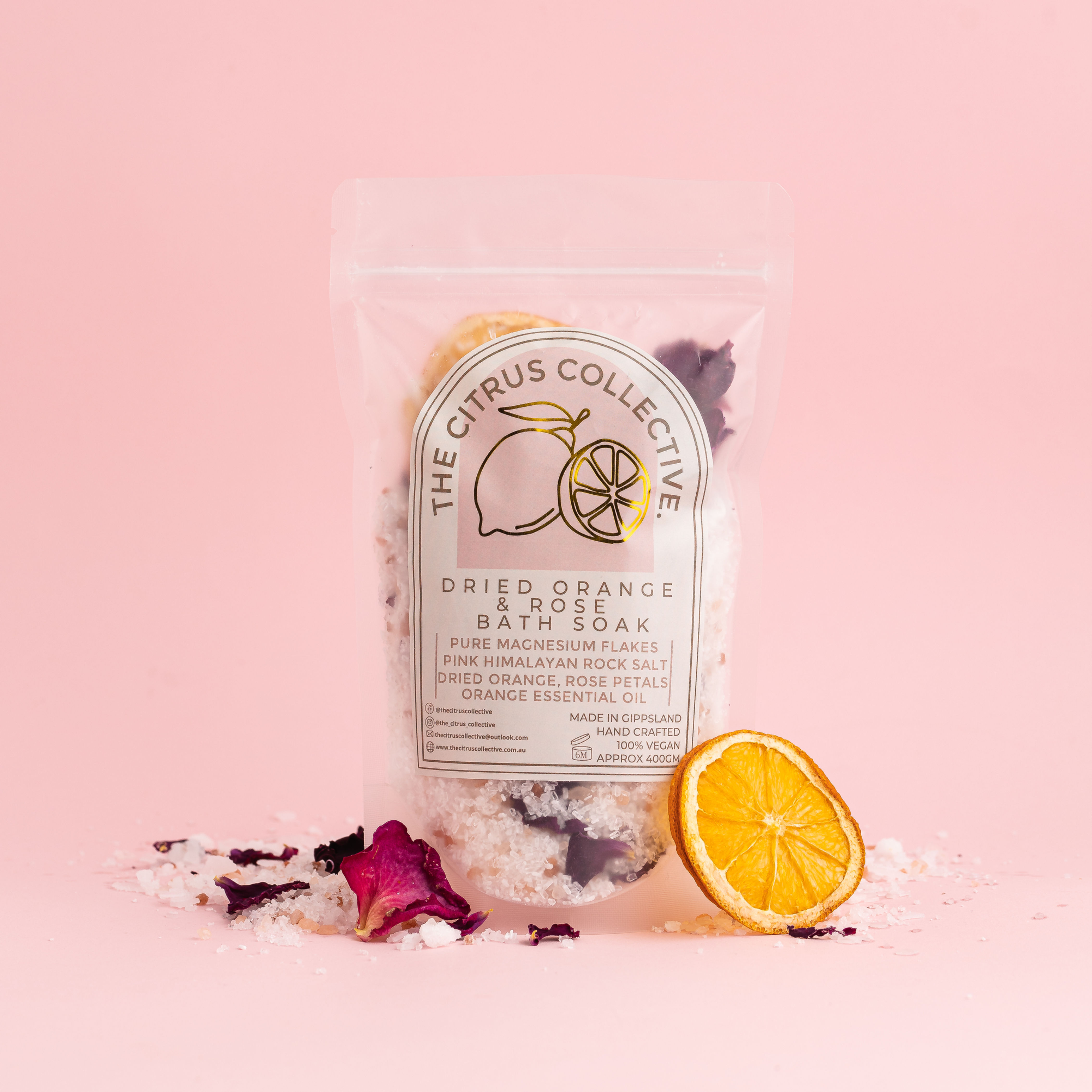 Dried Orange & Rose Bath Soak