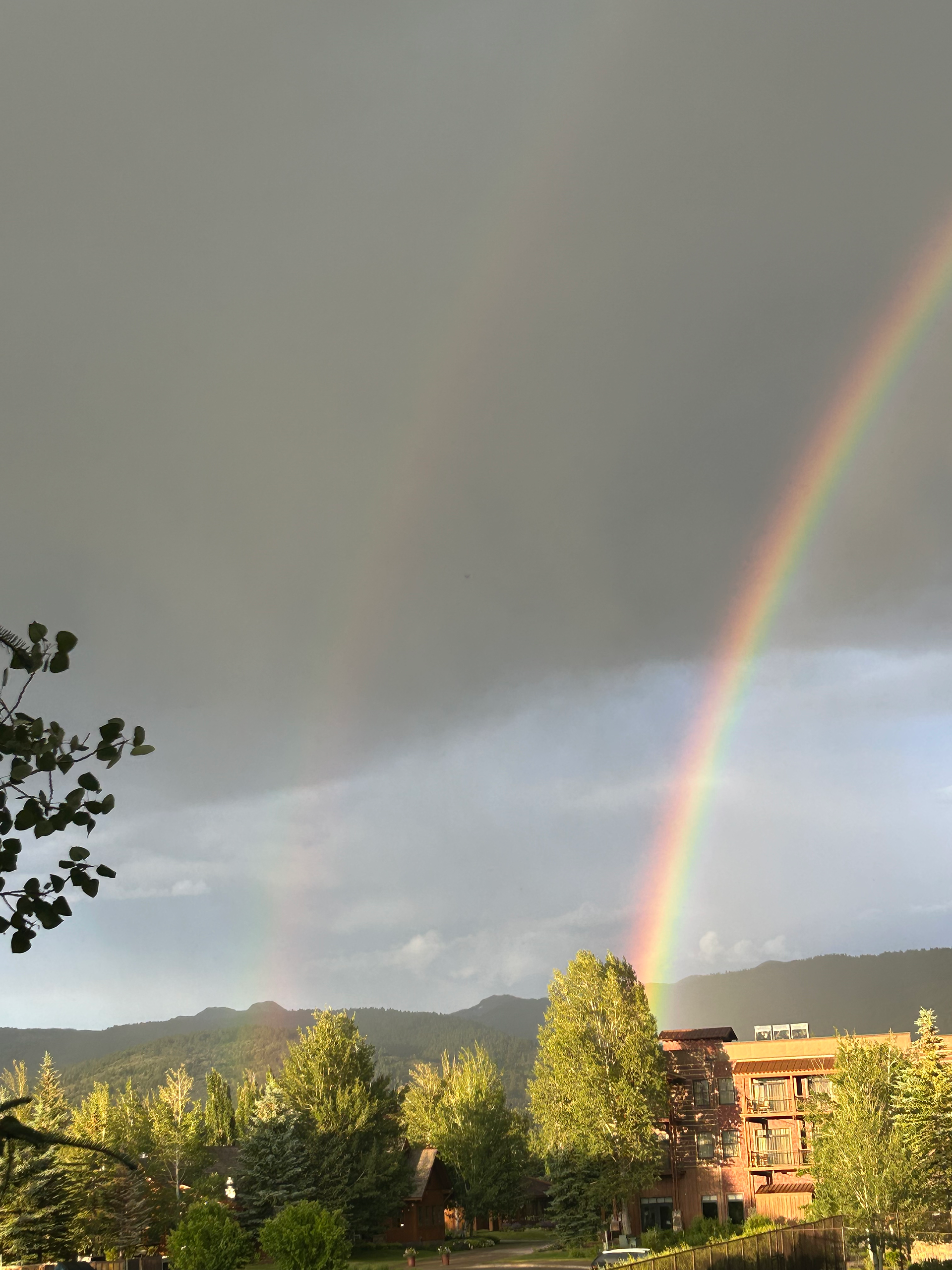 Double rainbow (view from balcony)!