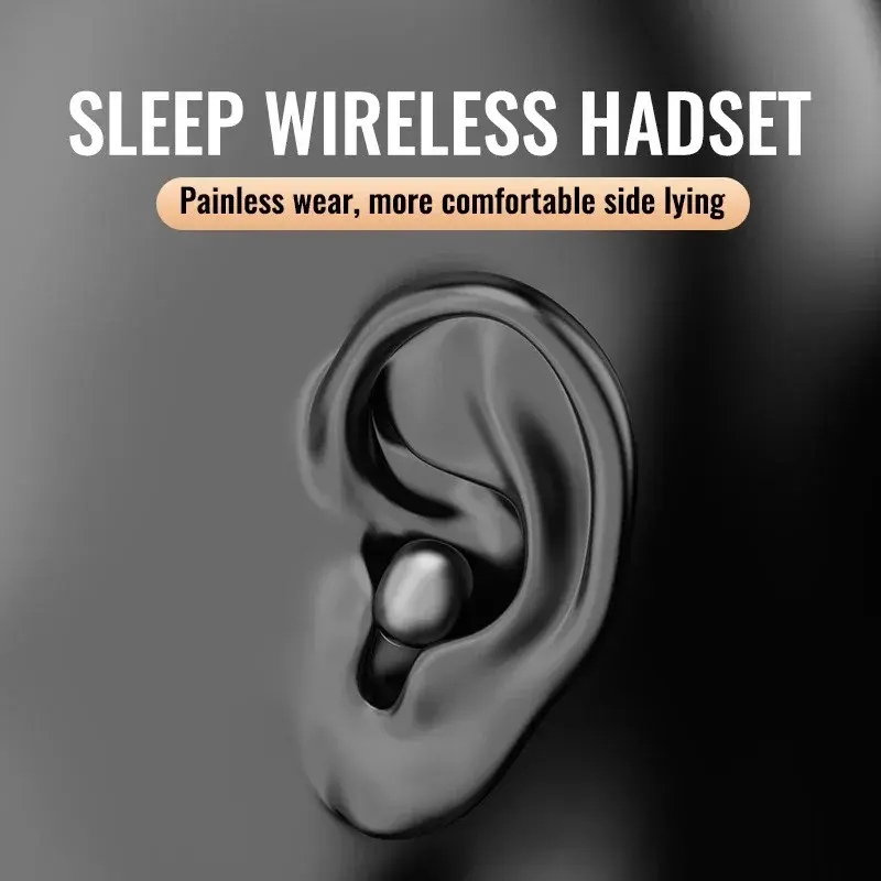 Miniatura: VIVO mini Invisible Sleep Headphones Wireless Bluetooth 5.3 Earbuds Noise Cancel