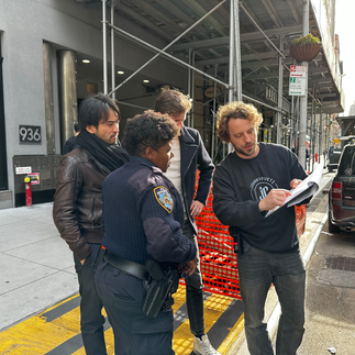 johnnypuetz team working on NYC video shoot for HWE