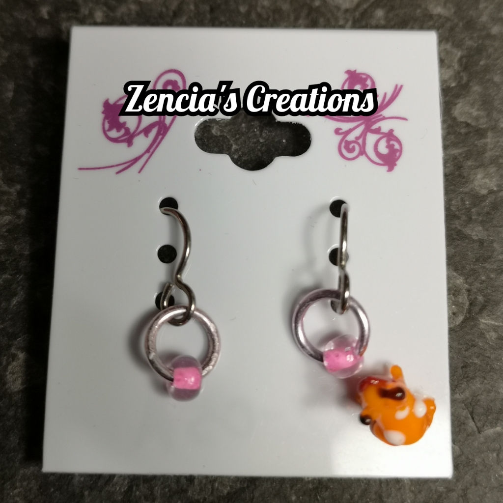 Delightful Circles (Various Colors) Titanium Dangle